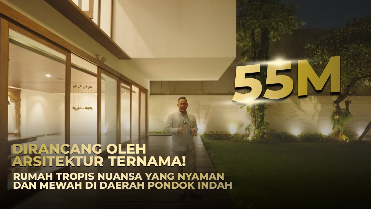 BERGAYA RESORT SEPERTI DI BALI RUMAH DIRANCANG OLEH ANDRA MATIN | JAKARTA SELATAN HARGA TERBAIK!