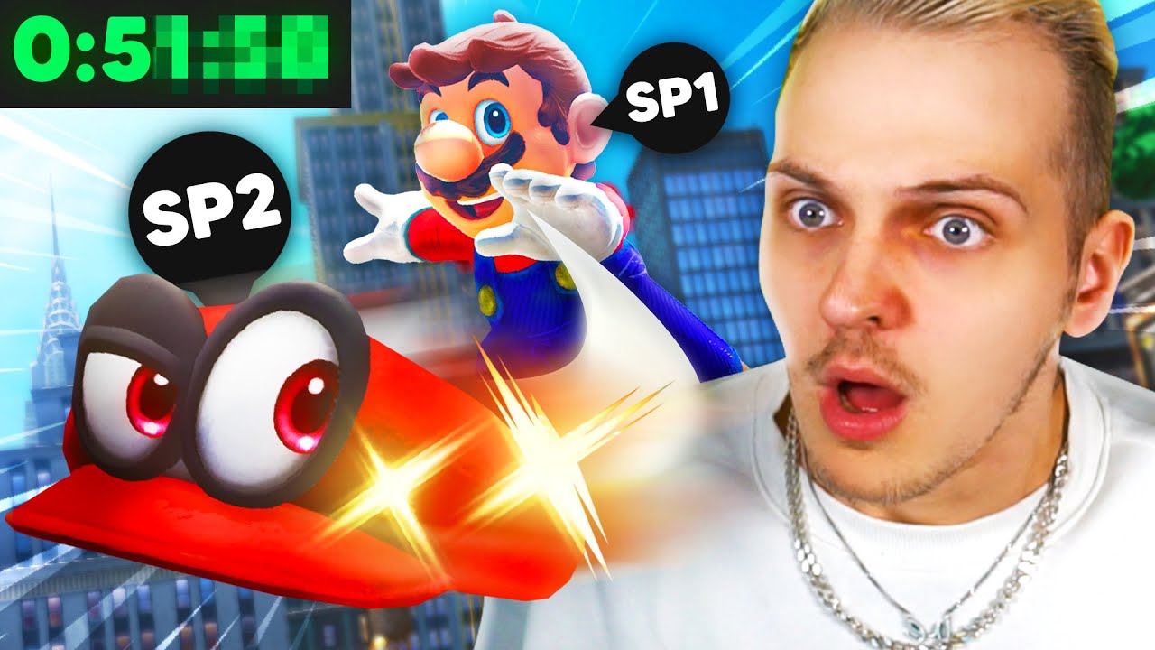 NEUER WELTREKORD im Mario Odyssey Multiplayer! - Huebi reagiert