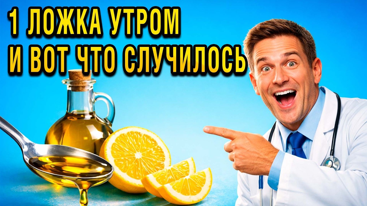 1 ЛОЖКА ОЛИВКОВОГО МАСЛА С ЛИМОНОМ НАТОЩАК — ЧТО ПРОИЗОЙДЁТ ЧЕРЕЗ 7 ДНЕЙ?