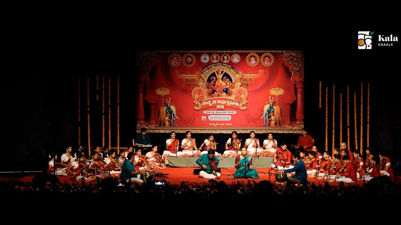 When 40 Young Artists Lit Up Mysore Dasara 2025🌸 | Kala Shaale’s Complete Concert 2025 @kalashaale
