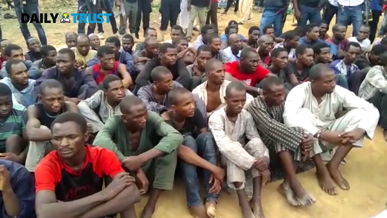 Police parade 93 suspected kidnappers arrested along Kaduna-Abuja road