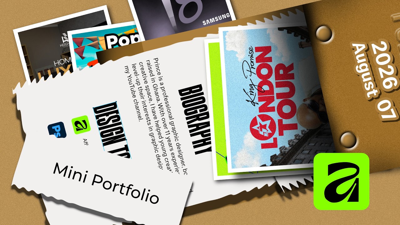 Creative Mini Portfolio Design | How to Create PORTFOLIO in Affinity By Canva