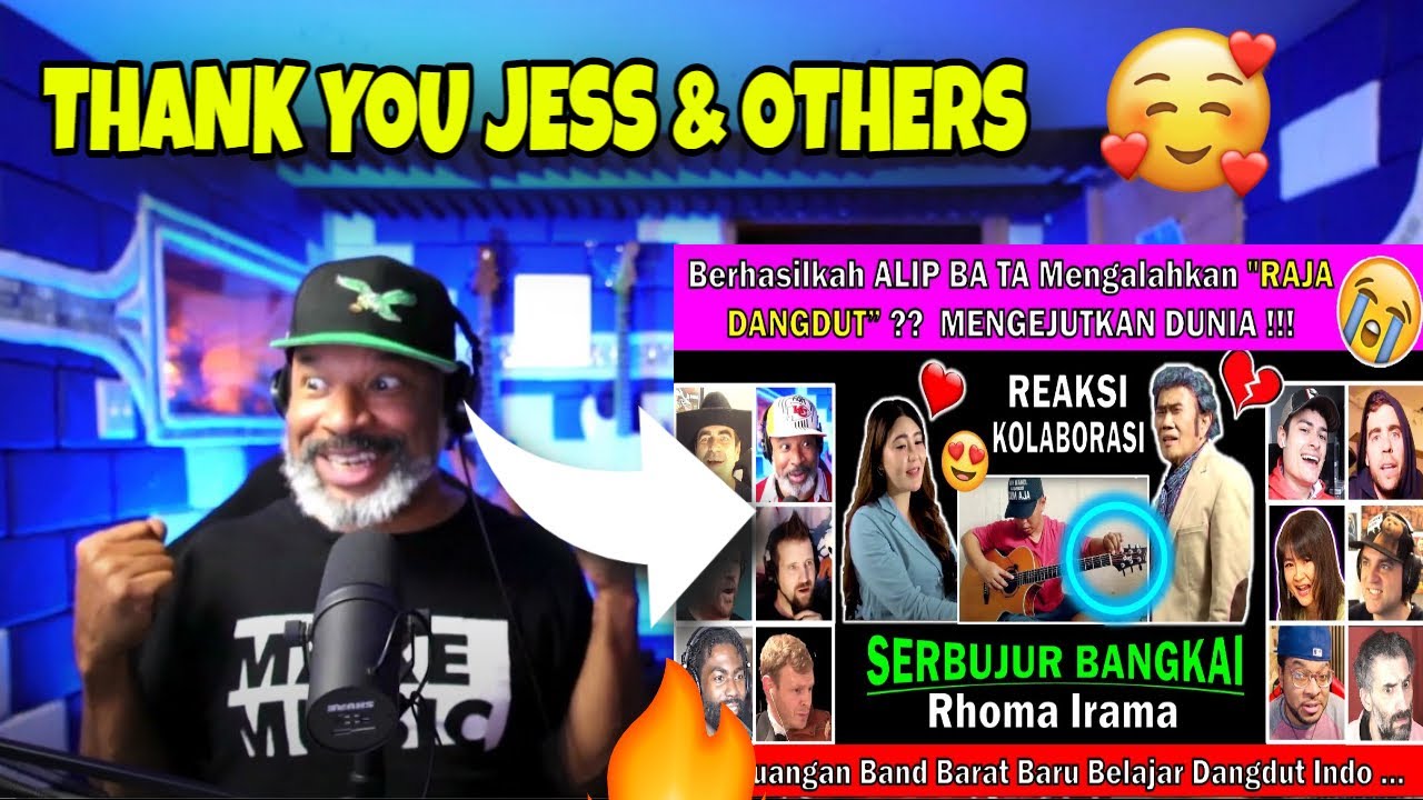 Mike Cross Collab With Jess & Dunia -  Alip Ba Ta - Sebujur Bangkai Reaksi (RHOMA IRAMA Dangdut)