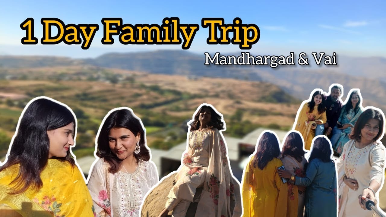 🌄 1 Day Devotional Family Trip to Mandhargad & Wai ❤️ | 🛕Temple Visit Travel Vlog🌿