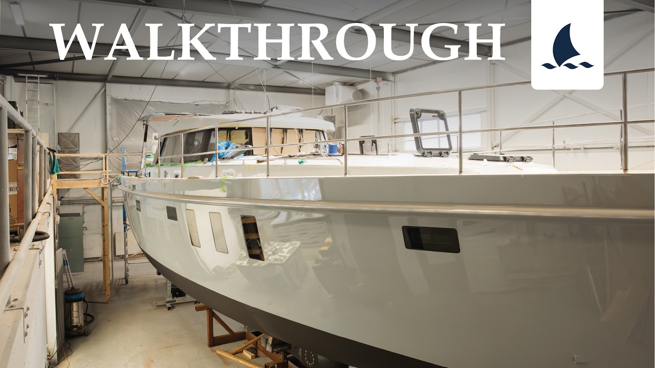 Enksail Halcyon 50 walkthrough: first look on this custom-built aluminum blue water sailer