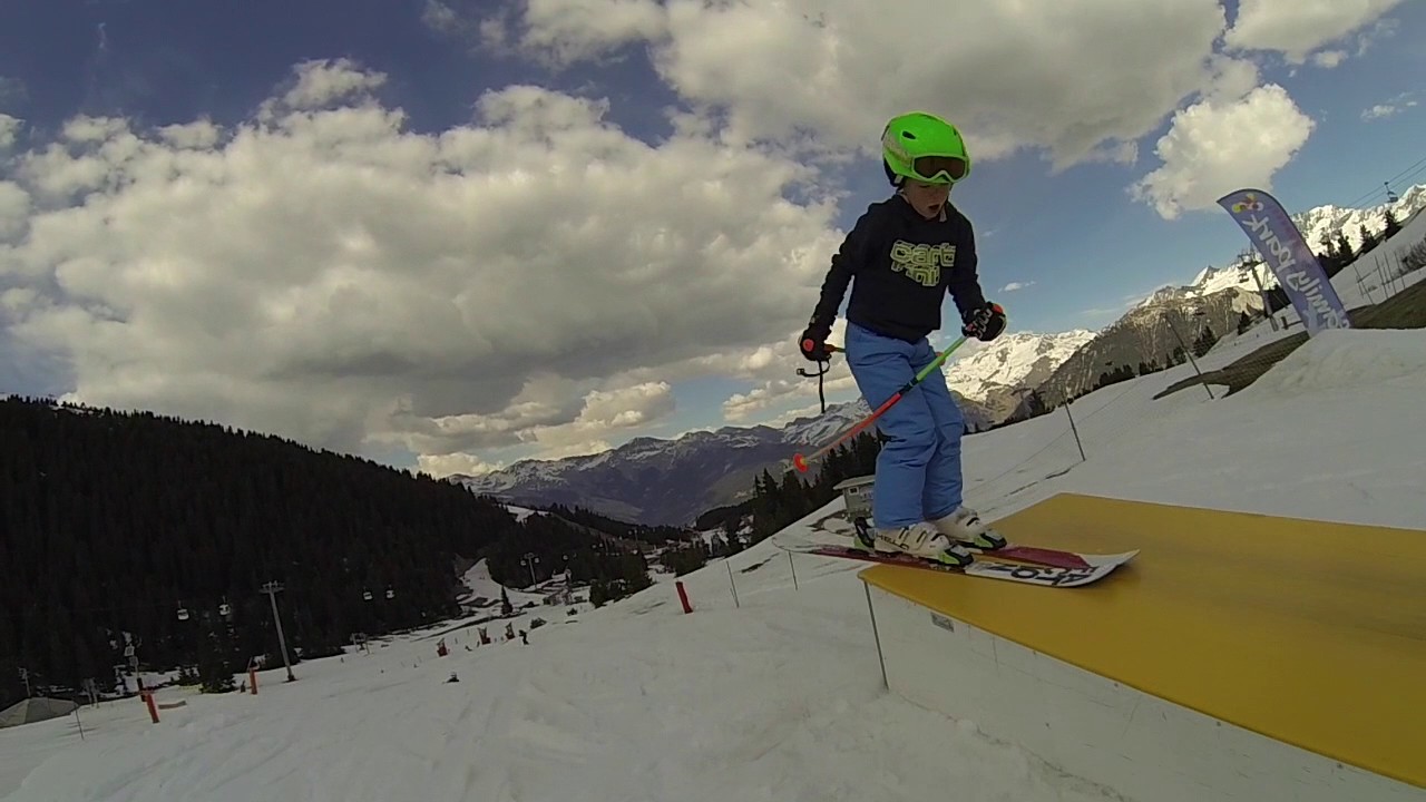 7 years boy awesome freestyle skiing Adam Cuthbert 2017 freeski edit