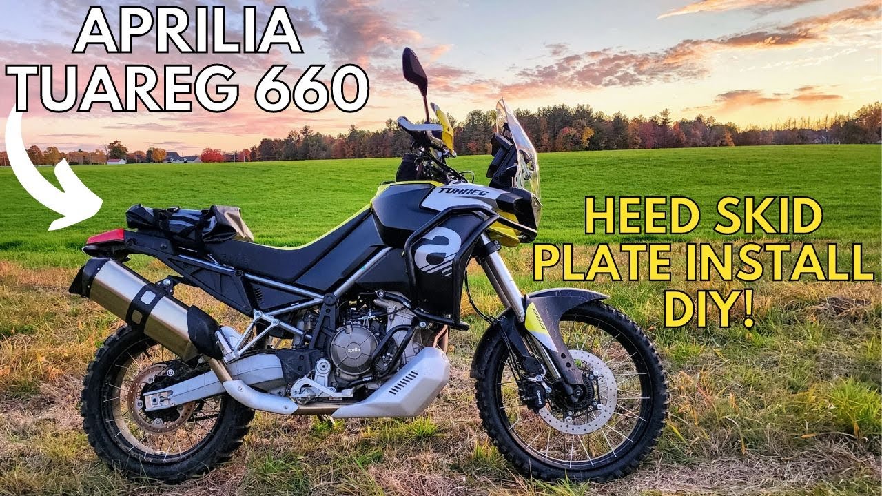 Heed Engine Skid Plate Install Tutorial! DIY! | Aprilia Tuareg 660