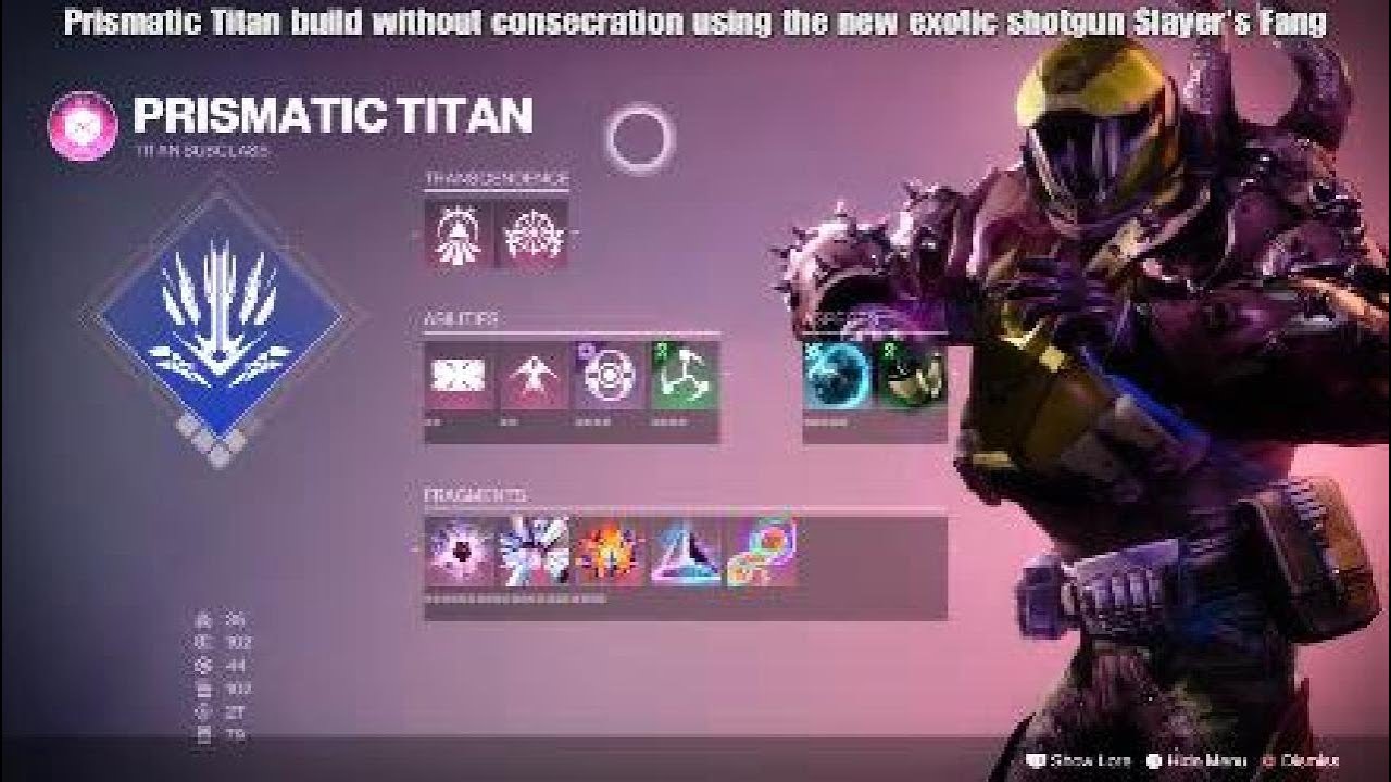 Destiny 2 | Prismatic Titan Build Without Consecration