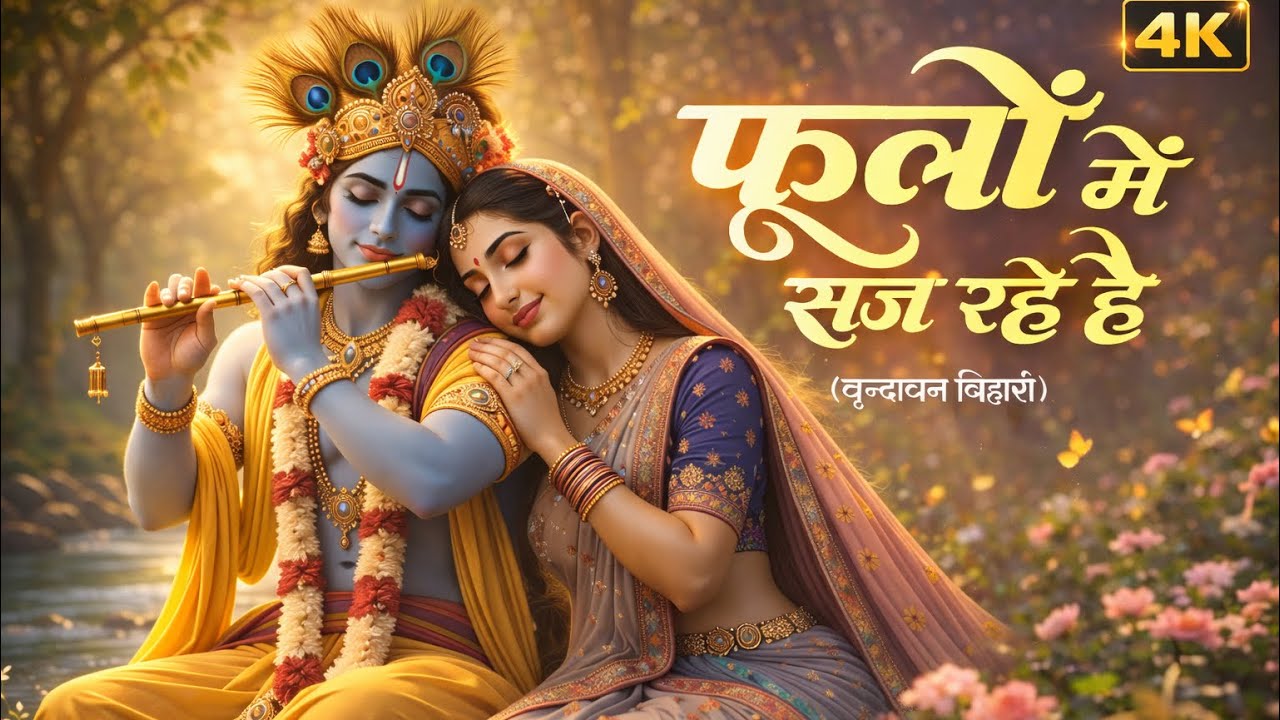 फूलों में सज रहे है (वृन्दावन बिहारी) | मन को छू लेने वाला भजन | 4K  | राधा कृष्ण का सबसे मधुर भजन