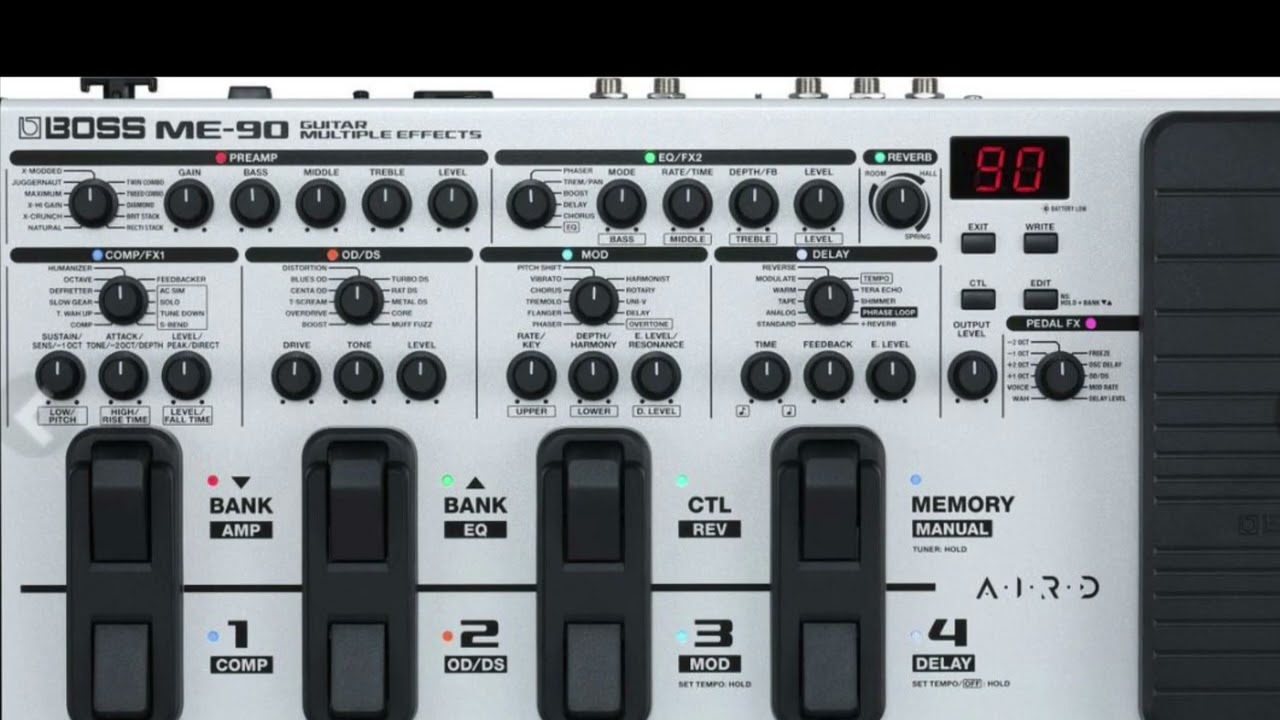 マルチエフェクターBOSS ME-90で遊ぼう🎸P 13