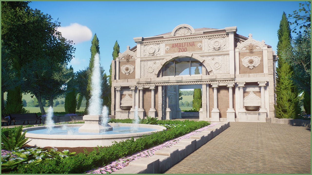 🌼Classical zoo entrance | Amalfina Zoo | Planet Zoo | speedbuild🌴
