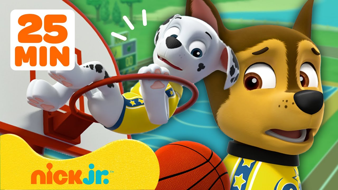 Patrulha Canina | Resgates e Aventuras Esportivas da Patrulha Canina! 🏀 | 30 minutos | Nick Jr.