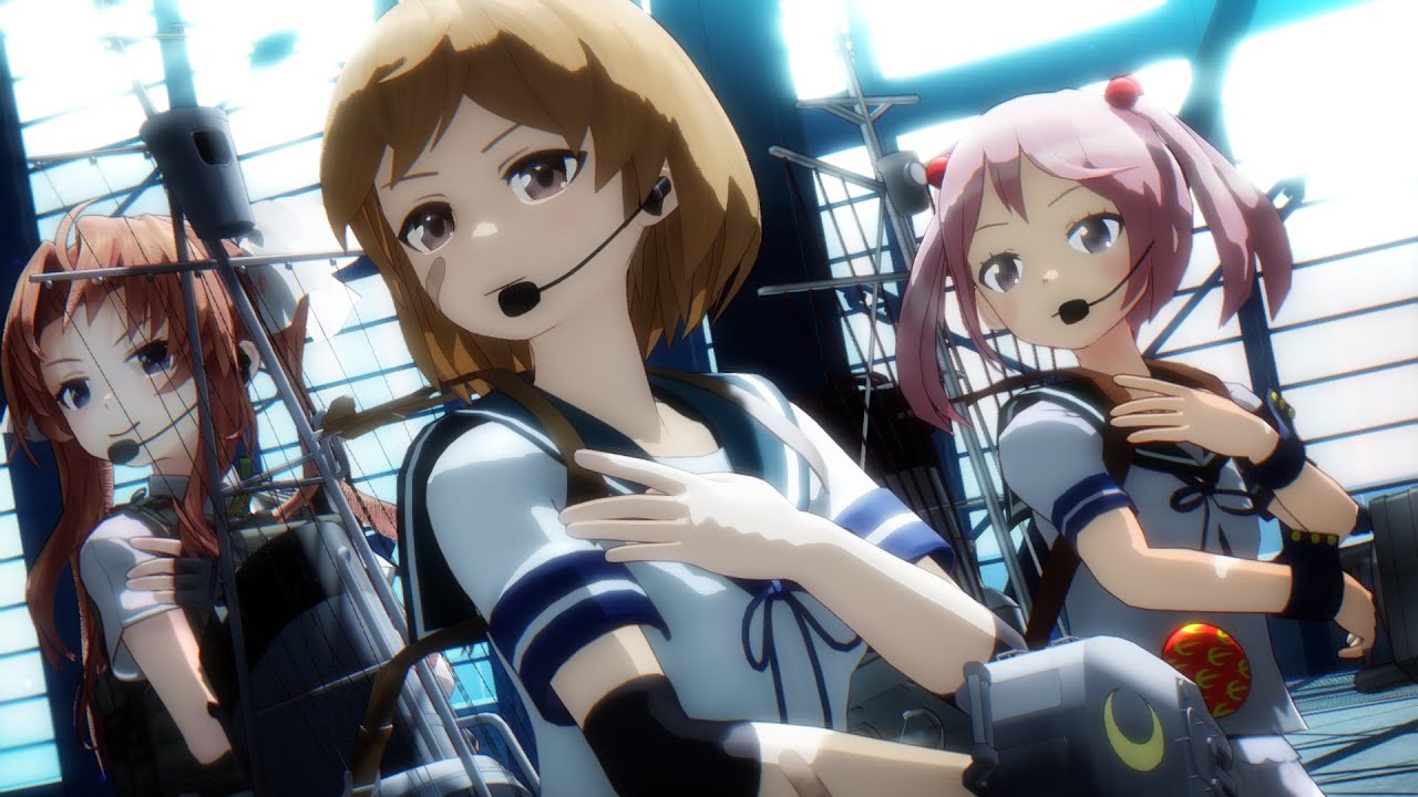 【MMD艦これ】漣と朧と陽炎で「7」【1080p/60fps】