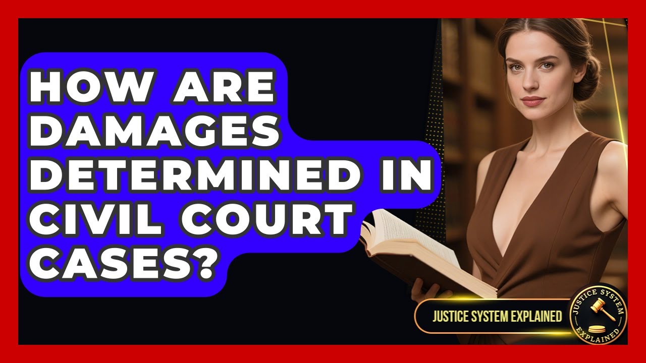 How Are Damages Determined In Civil Court Cases? - Justice System Explained