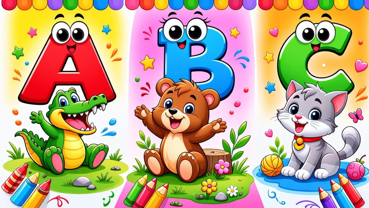 ABCD | abcd | abcdef | a b c d e f  | abcdefgh |  ABCDEFGH | abckids | abc cartoon | abc rhymes |