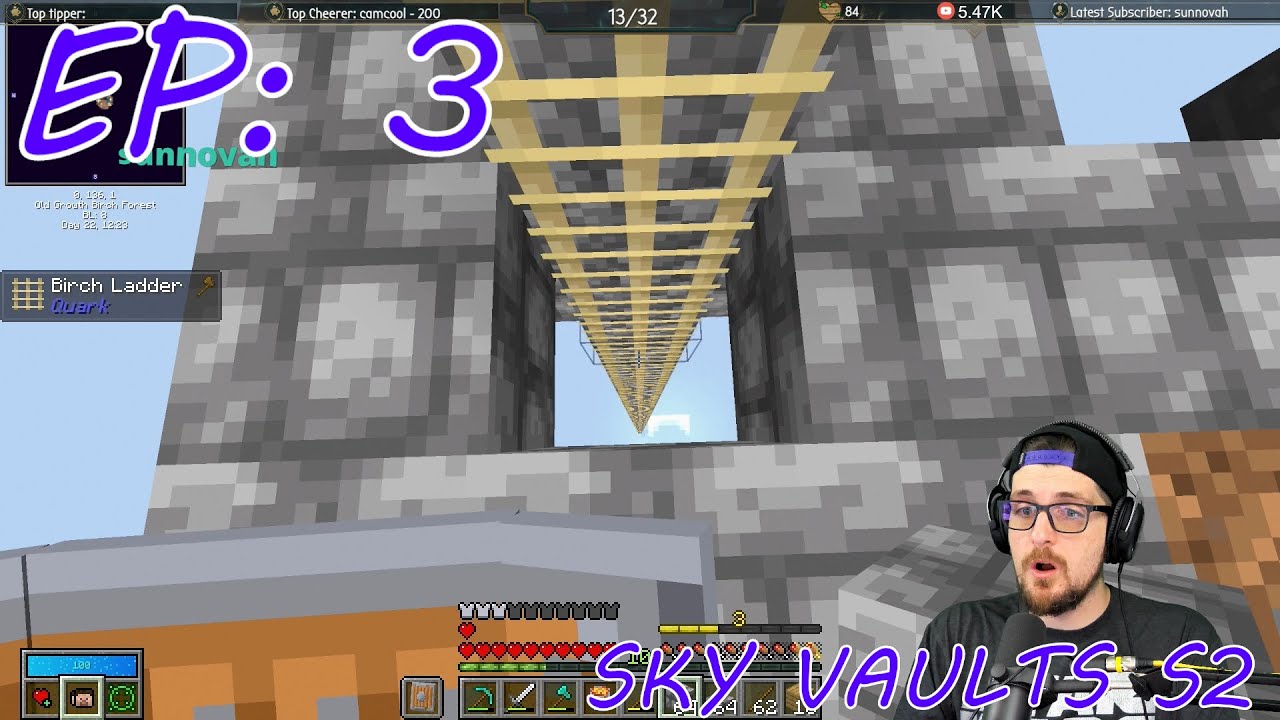Down into the Void! Sky Vaults Episode 3 Season 2 Modded Minecraft