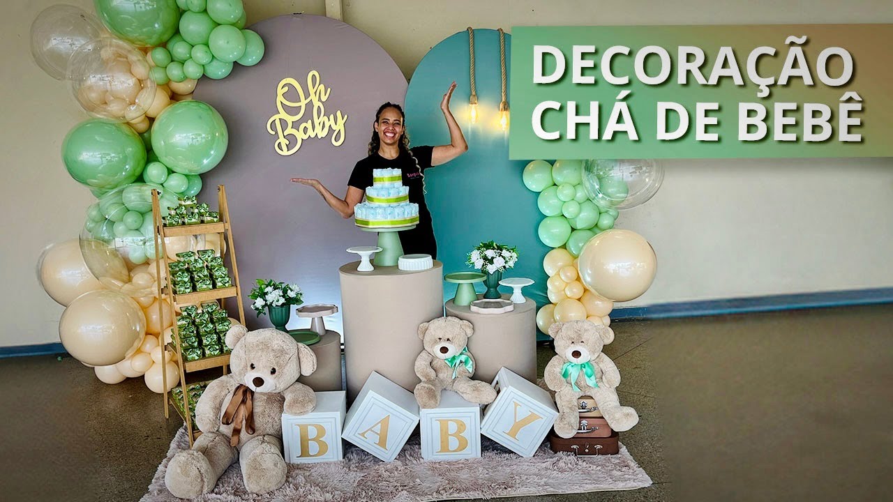 Como Montar uma Decoração de Luxo para Chá de Bebê [Decorando com a Banguelê]