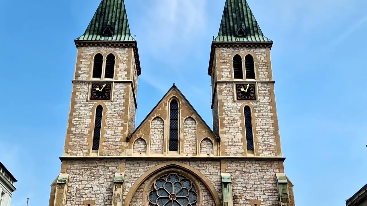 Sarajevo (BIH) Katedrala presveta Srca Isusova -zvona / Cathedral of Sacred Heart -bells (ext.)