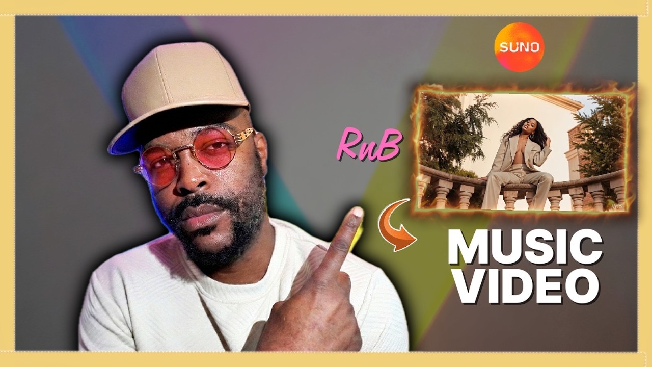 Видеоурок по созданию R&B-музыкального видео с использованием искусственного интеллекта Suno с си...