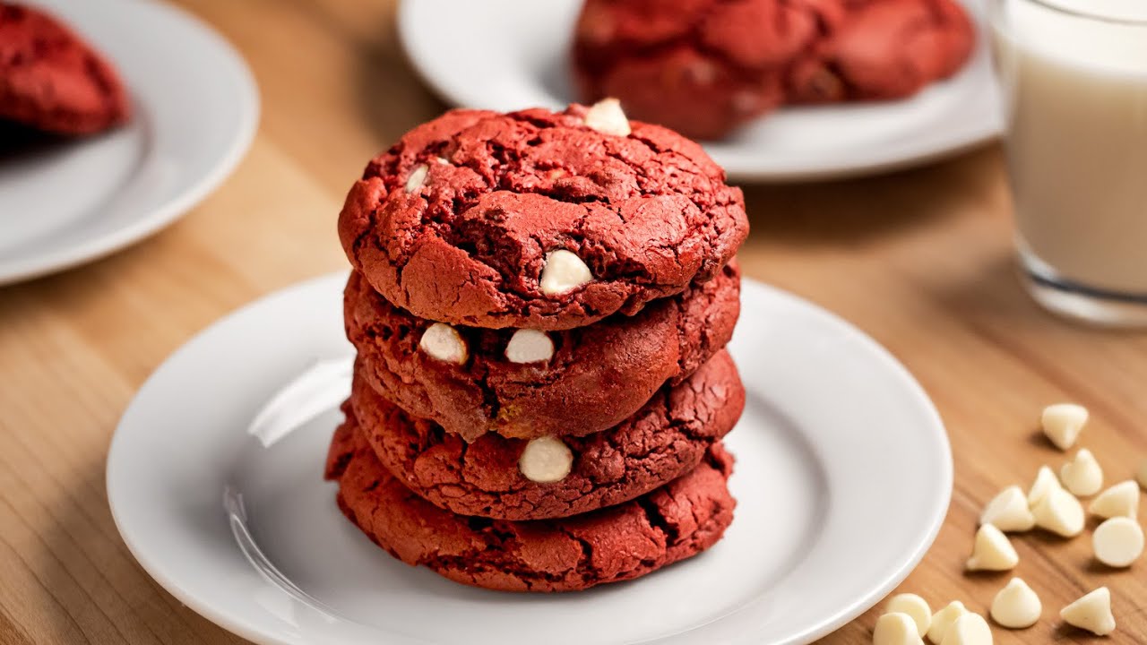 Red Velvet Cake Mix Cookies Recipe!