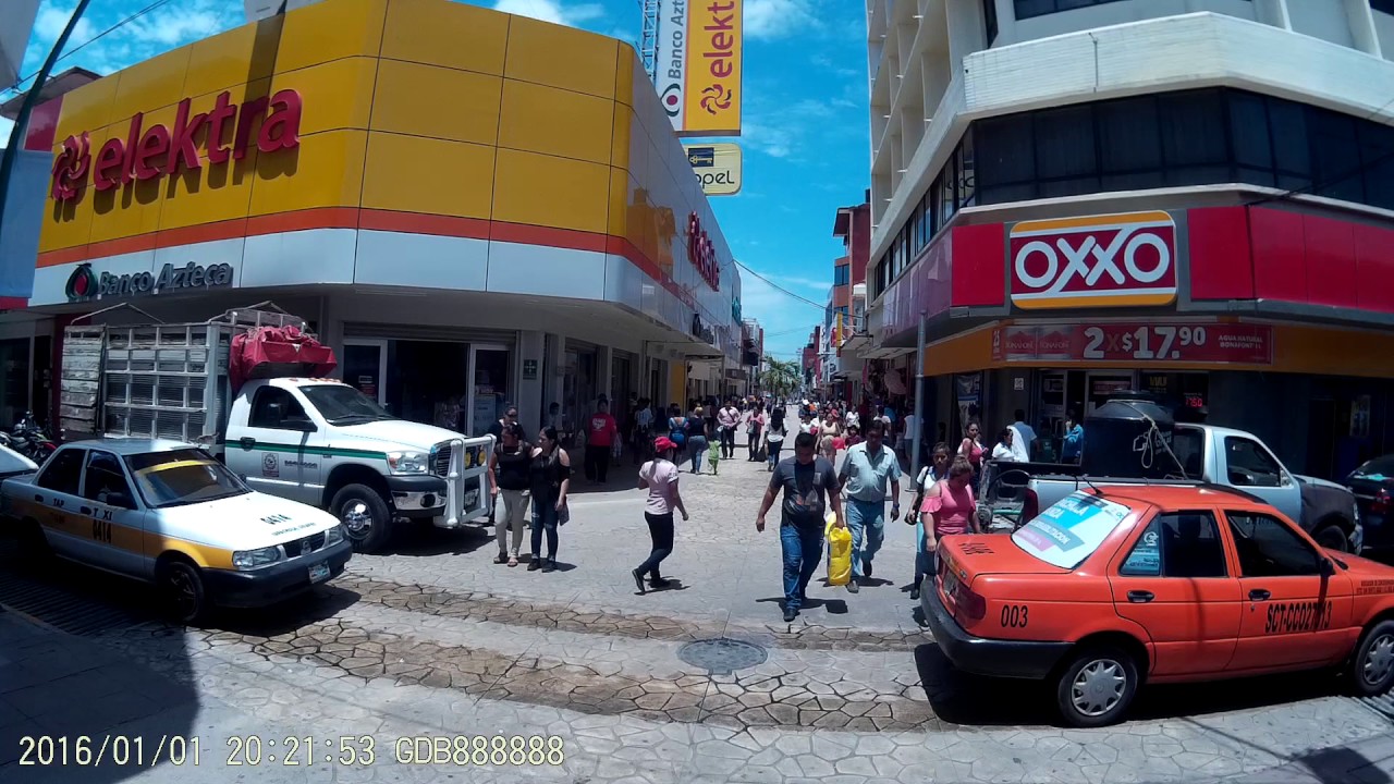 Tapachula, Chiapas. Recorrido por el sendero peatonal.