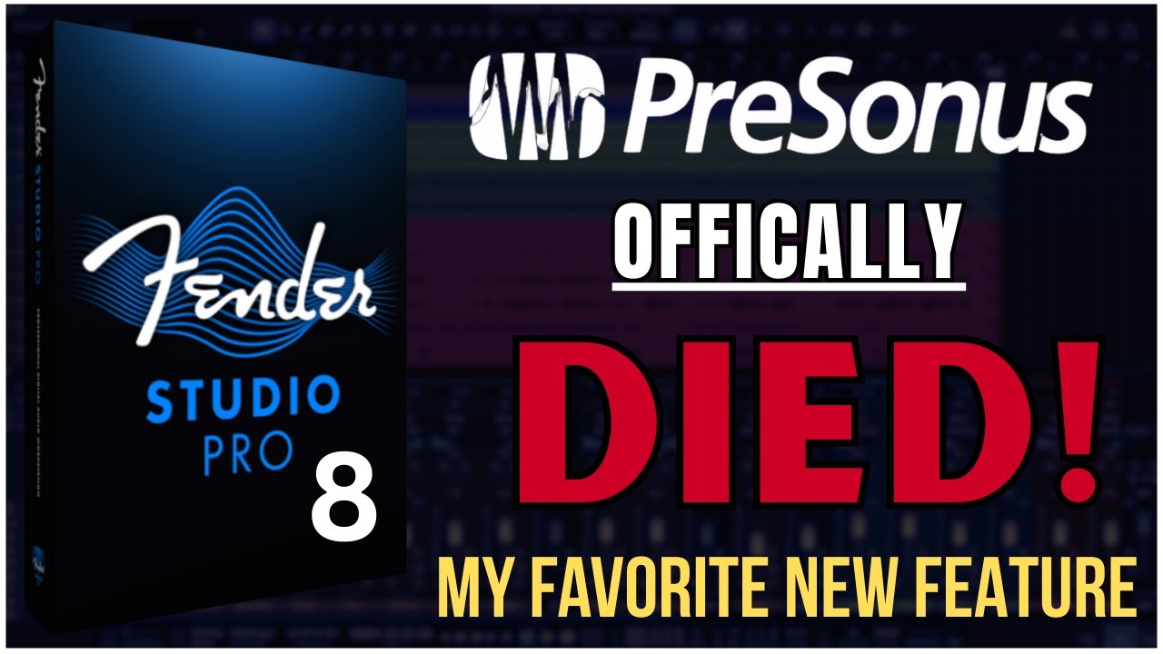 Fender Studio Pro 8 | PreSonus официально прекратил своё существование! | Мои первые впечатления