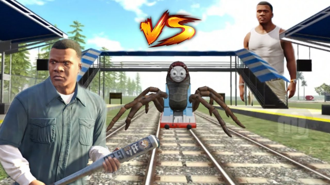 Indian bike driving 3D monster train vs Franklin 😱 Indian bike driving animation video