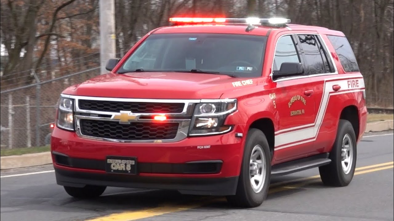 Scranton Fire Department Car 5 & Scranton Police Department Car 50304 Responding