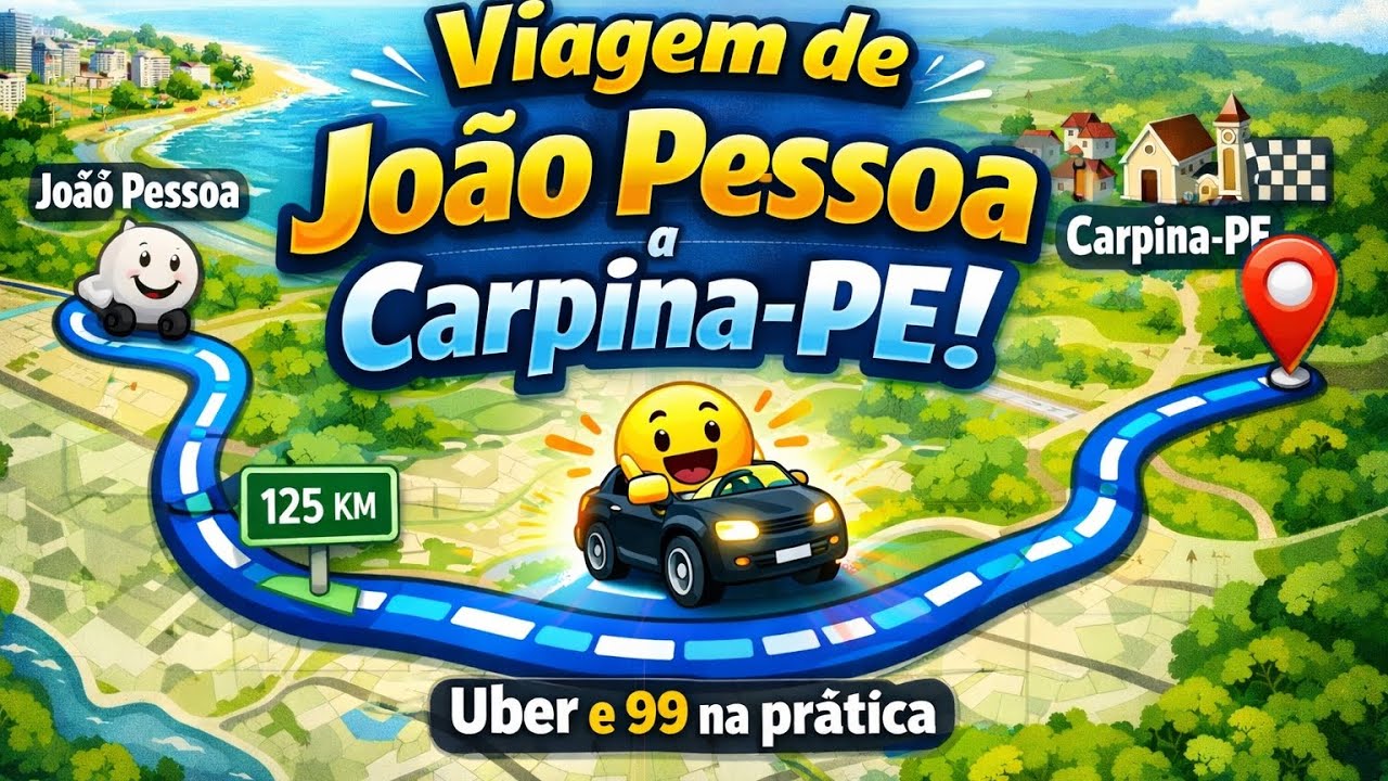 UBER E 99 NA PRÁTICA, VIAGEM DE JOÃO PESSOA-PB A CARPINA-PE, VALEU A PENA?