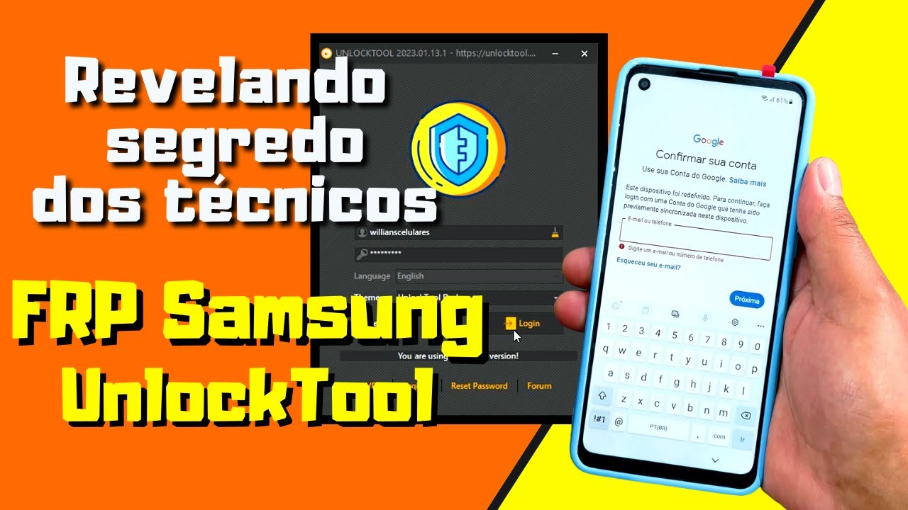 Remover Conta Google Samsung na UnlockTool, Método 2023