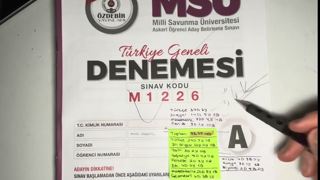 DENEME ANALİZİ NASIL YAPILIR?