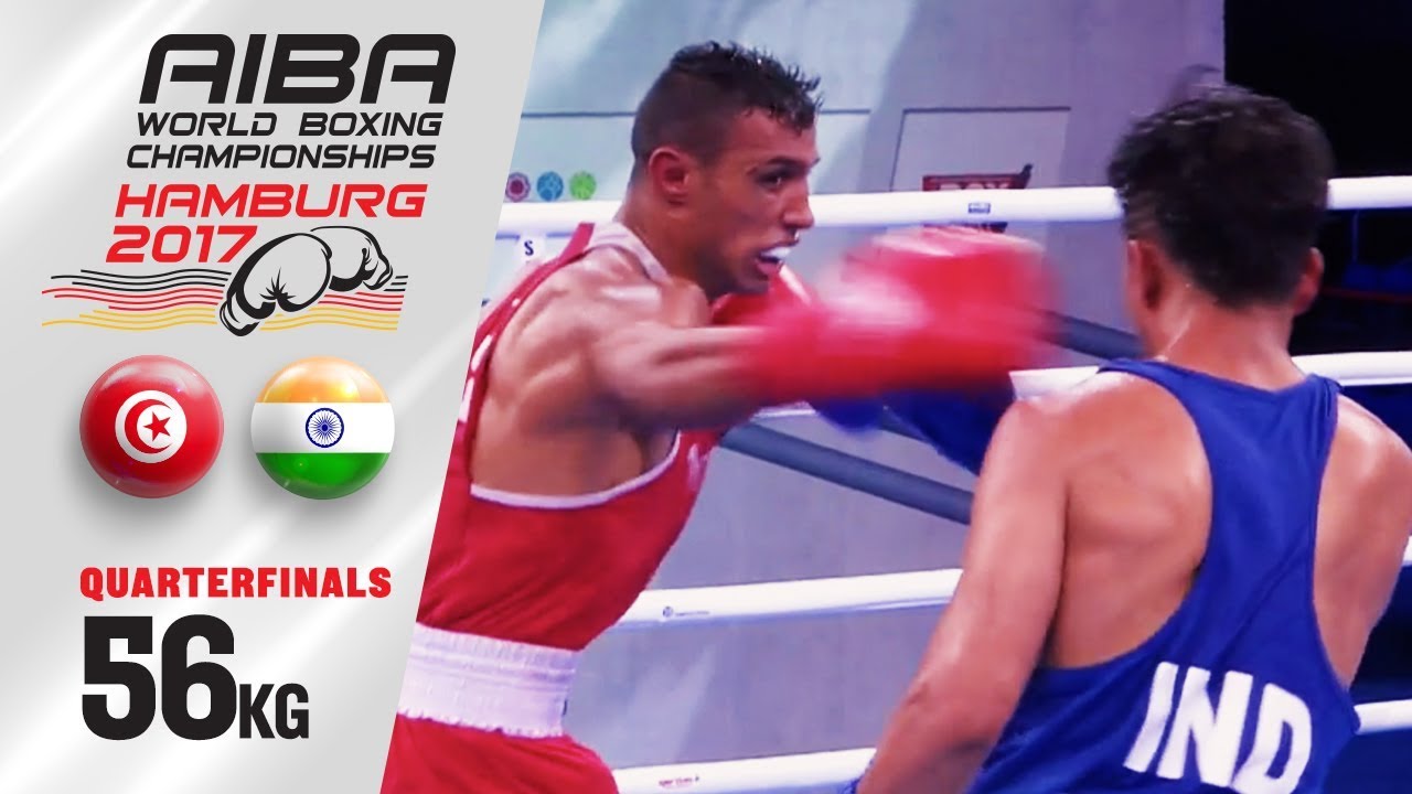 Quarterfinals (56kg) MHAMDI Bilel (Tunisia) vs BIDHURI Gaurav (India)