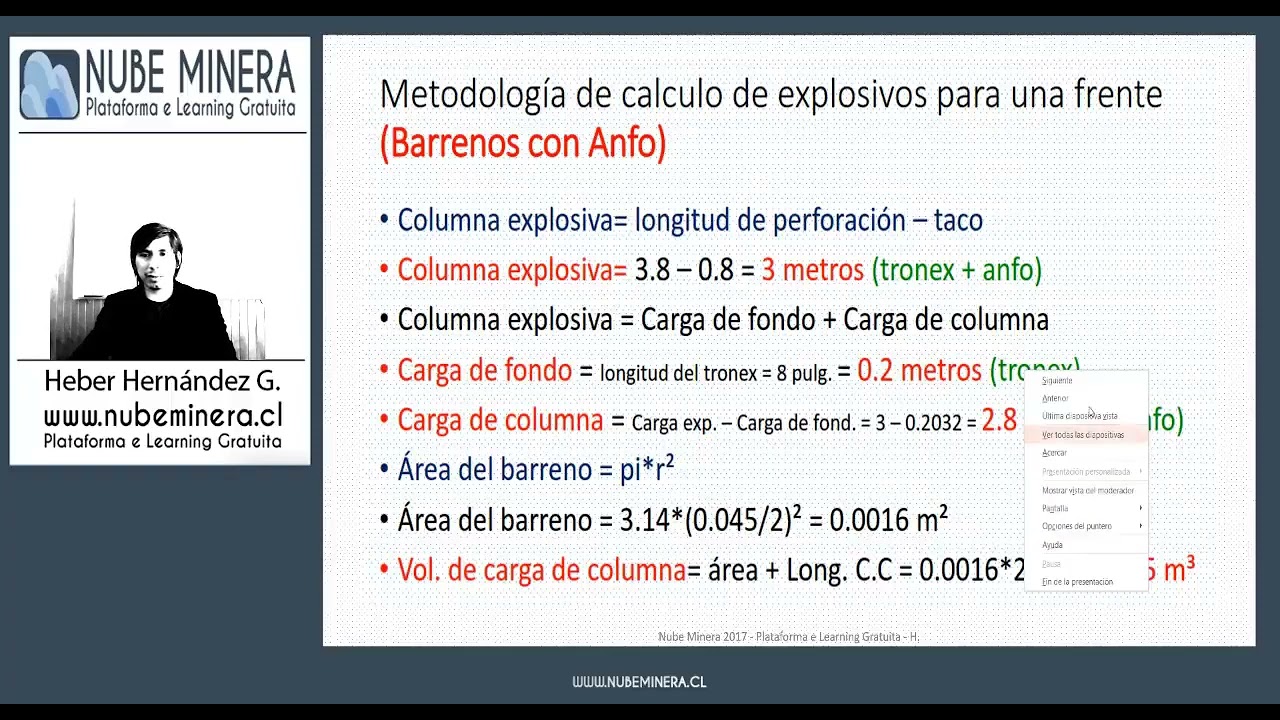Factor de carga (Subterranea)