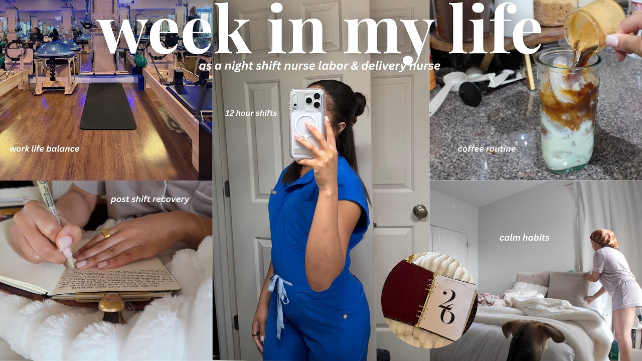 Week in My Life as a Night Shift Nurse 🌙 | Work Nights, Recovery Days & Daily Routines