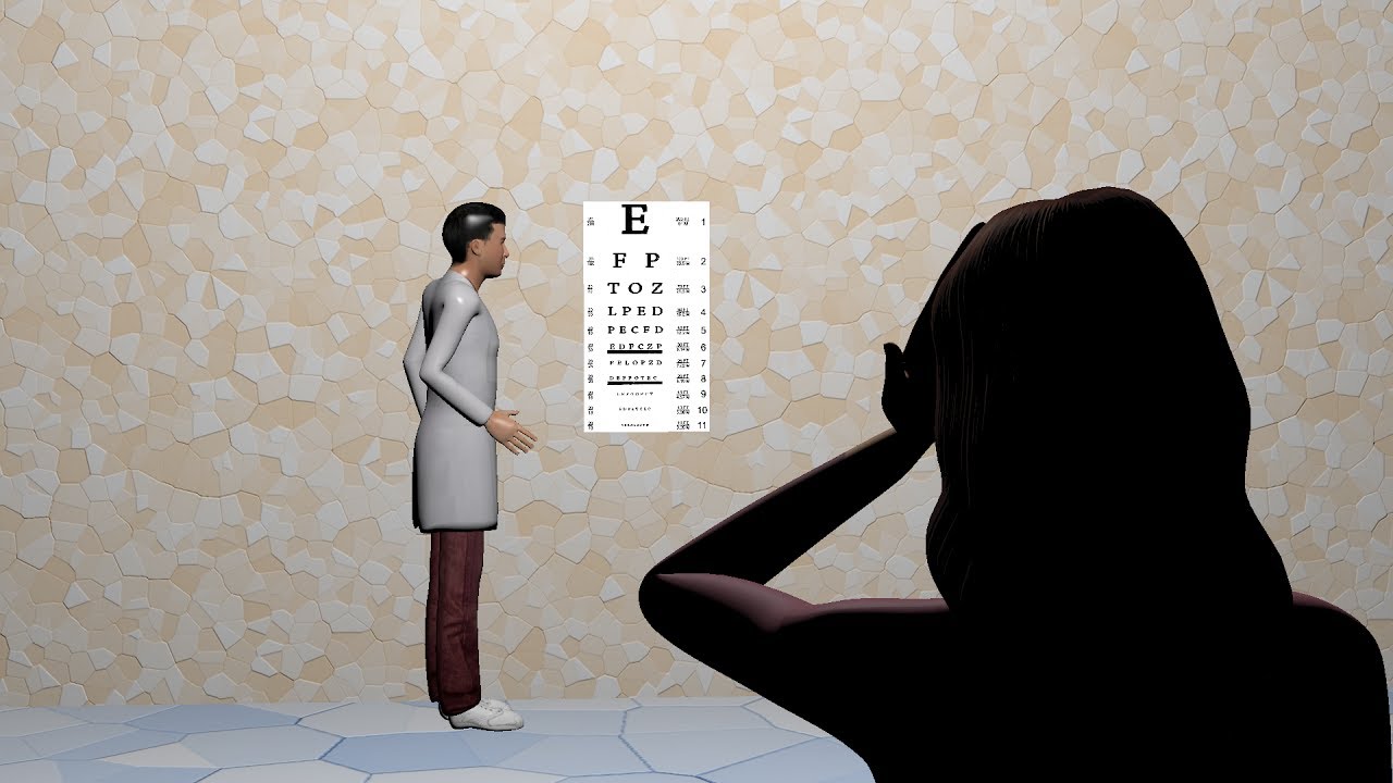Visual acuity test- Snellen chart