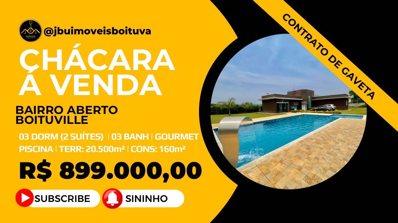 Chácara a Venda em Boituva no Bairro Boituville com 20.500M² #boituva #chacaraemboituva