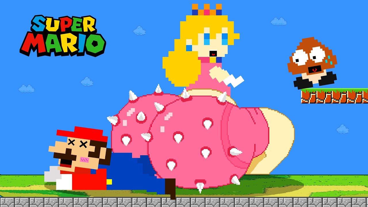 Princess Peach BUTT Super Sized vs the Mushroom Kingdom | Game Animation
