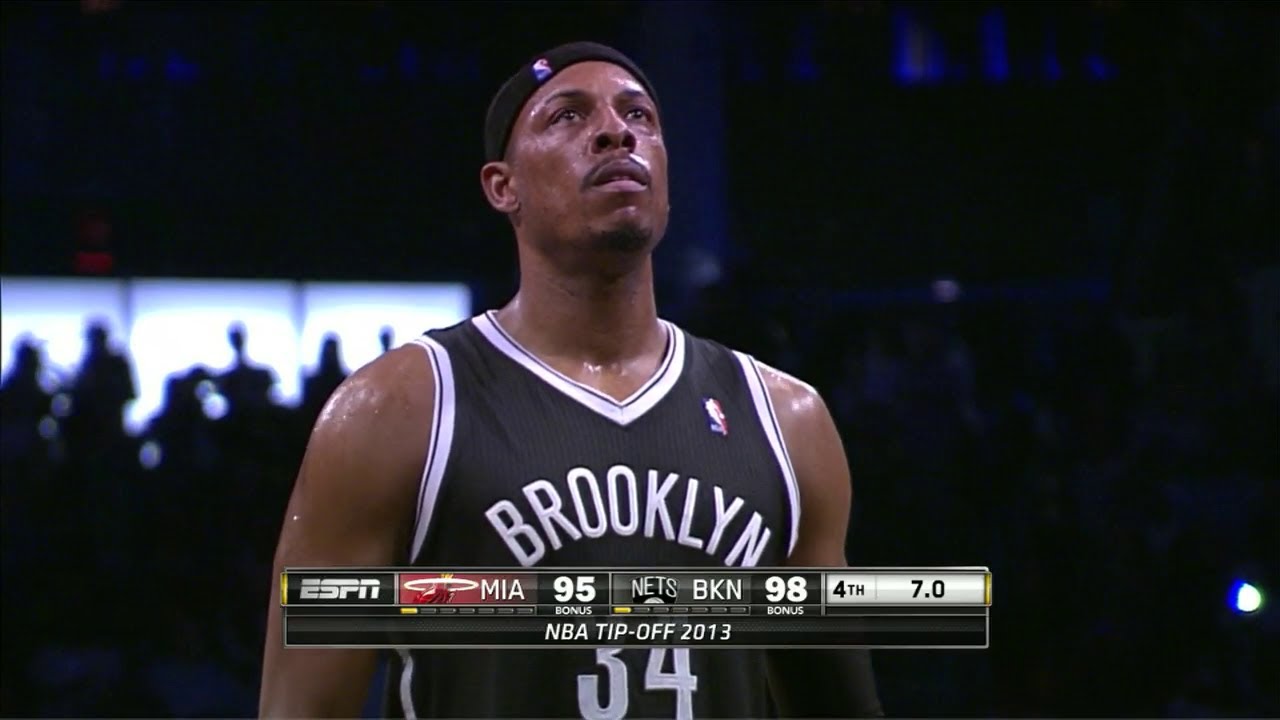 Paul Pierce Full Highlights (Block On Lebron) vs Heat - 19 Points 6 Assists (2013.11.01)