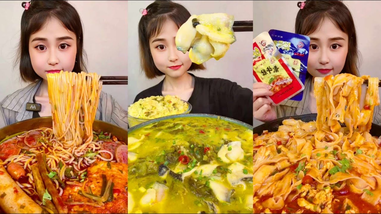 Chinese Eating Spicy Food Noodles | Chinese Hot Pot and Rice | Spicy Food Eating Challenge
