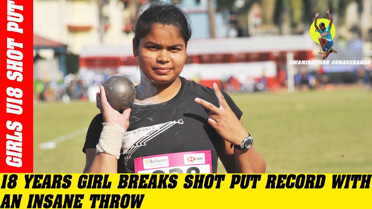 New National shot put record 16.56m 18-year-old girls breaks || National Jr Athletics Championships