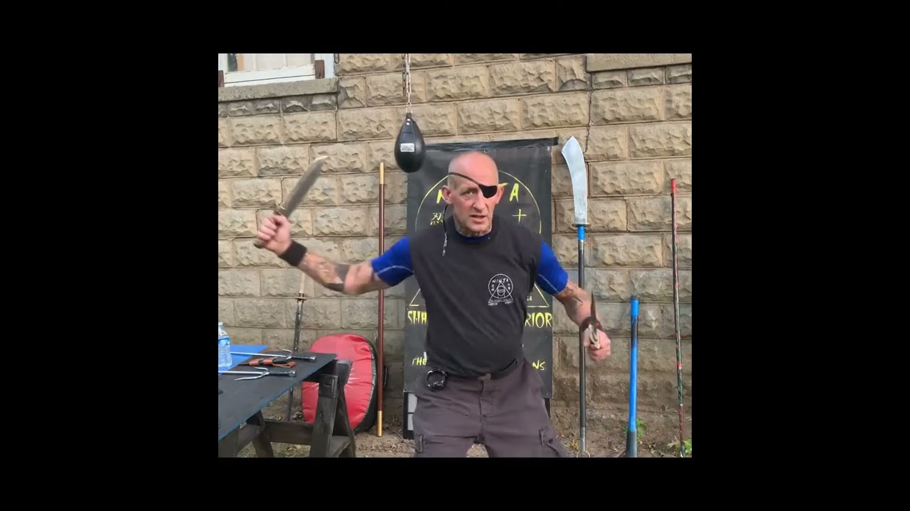 AMERICAN BOWIE KNIFE FIGHTING ..6count back cut flow drill