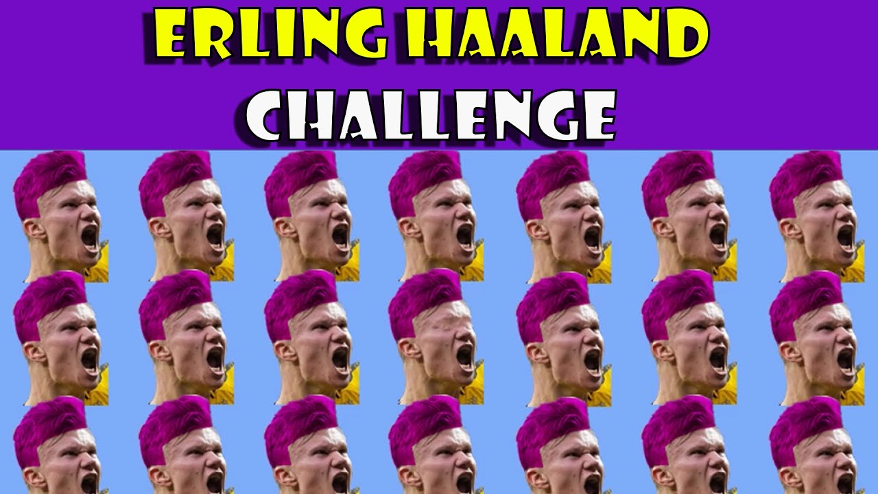 Erling Haaland challenge, Erling Haaland quiz, Erling Haaland test