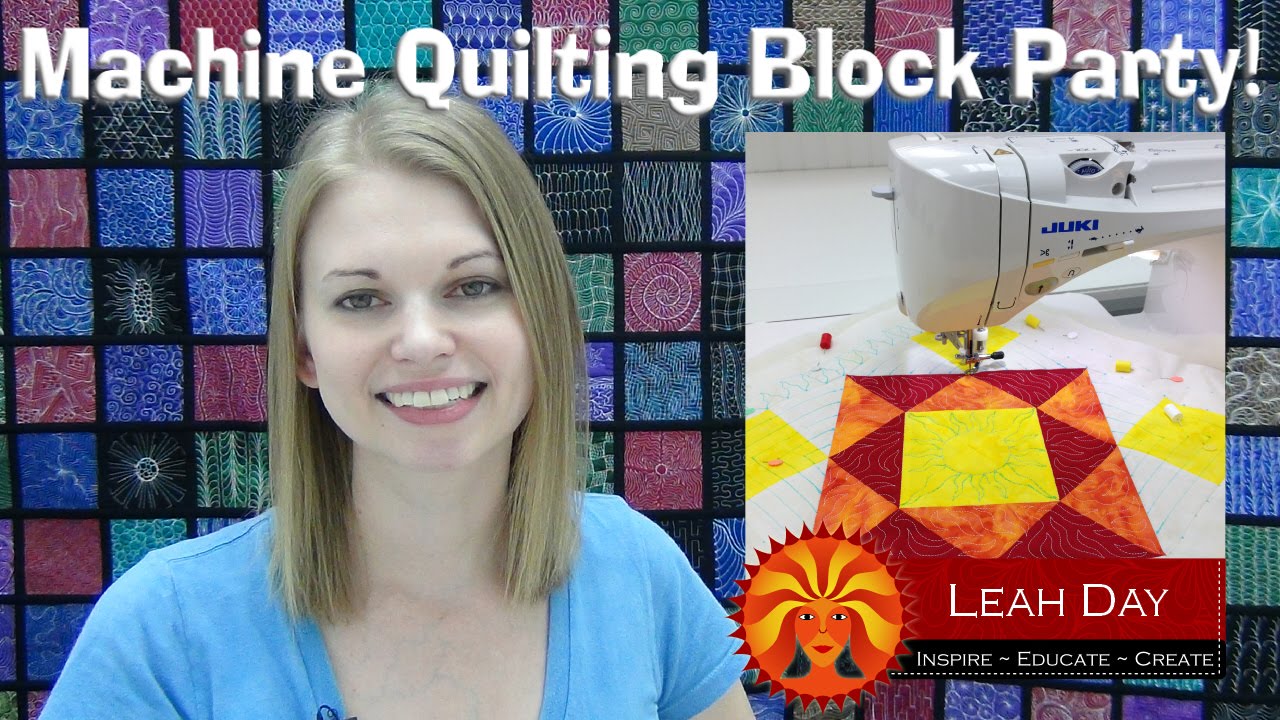 Machine Quilting Block Party with Leah Day