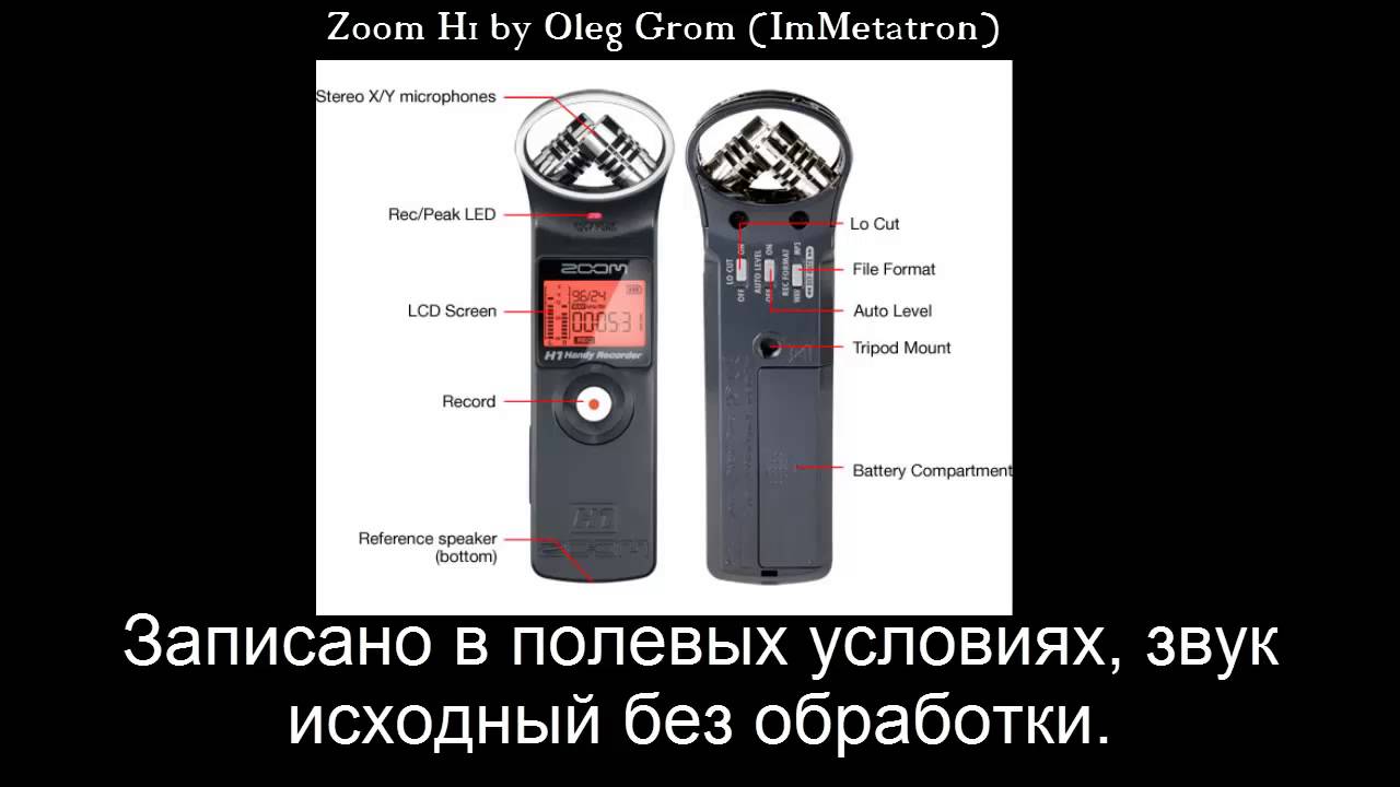Zoom H1 Почему ? Лучший выбор от ImMetatron