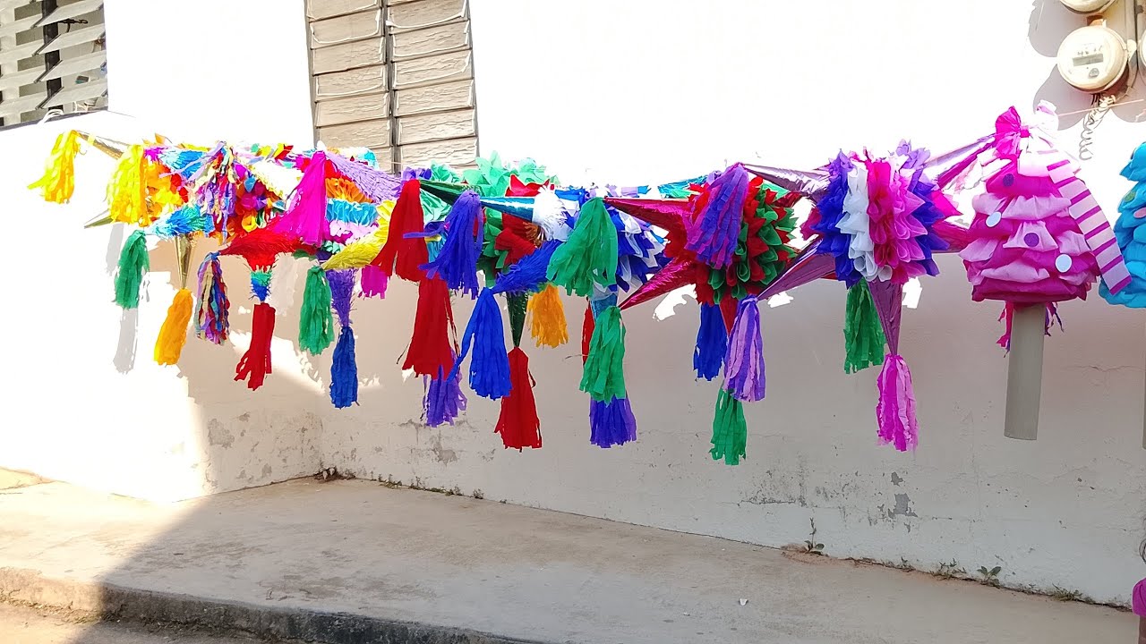 Estrella navideña multicolor 