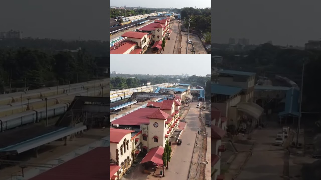 Mangalore Central | Train Station from Sky 🚉✨