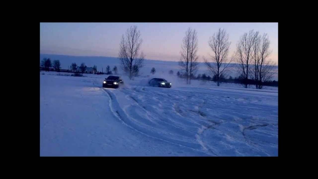 Audi  S4 b5 vs A6 c7 quattro power snow 2014