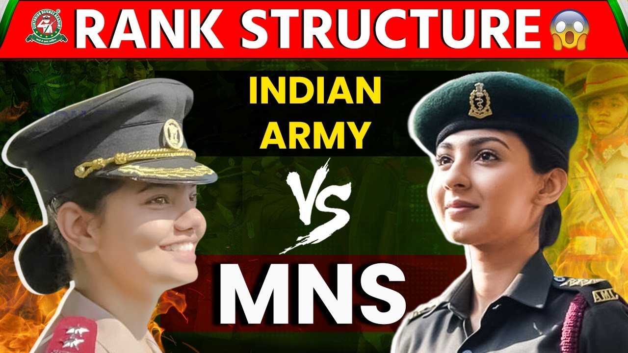 Rank🌟Structure of MNS vs Indian Army 🔥Military Awareness #mns #mnsexam #bestmnscoaching #mns2025