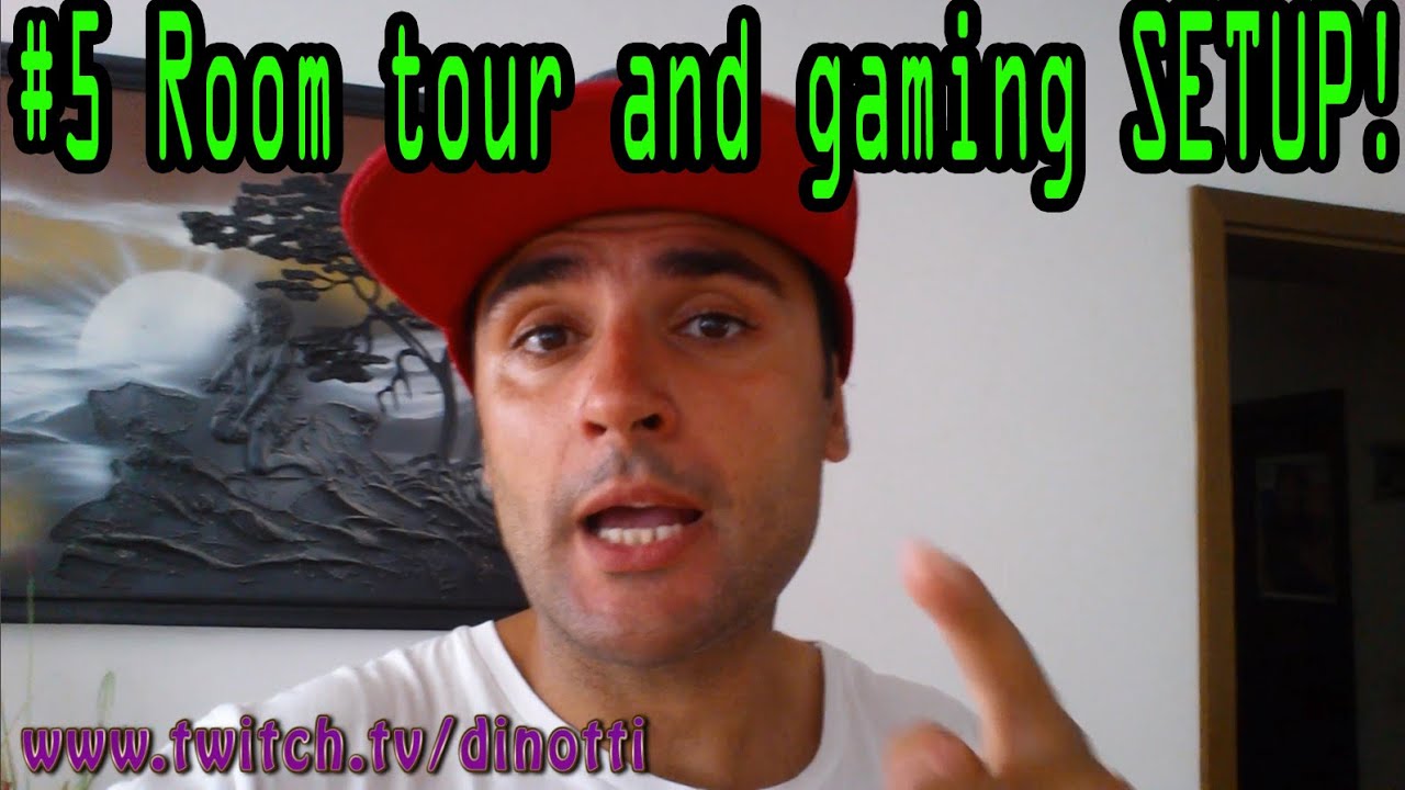 #5 Dinottis Room tour with gaming SETUP 2015.