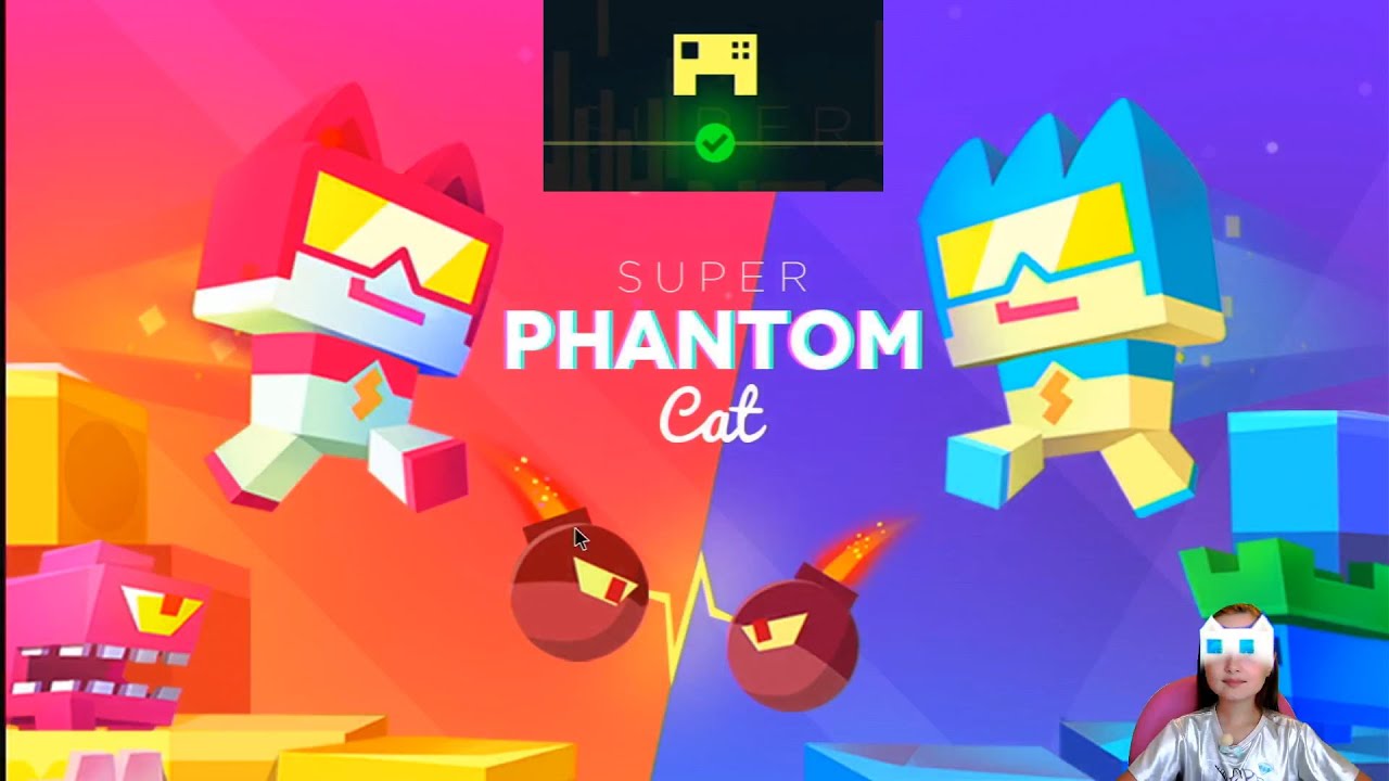 Игра для всех - SUPER PHANTOM CAT - играем с геймпадом на андройд ТВ - канал ЕЁ ИГРЫ